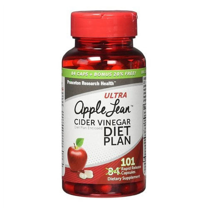 Princeton Research Health Ultra Apple Lean – Apple Cider Vinegar Diet Plan (Rapid Release Capsules) by Pasteur Pharmacy