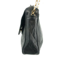 Chanel Diagonal Quilted Tassel Black Lambskin Shoulder Bag 2 Series #3324 by Bolt Boutique