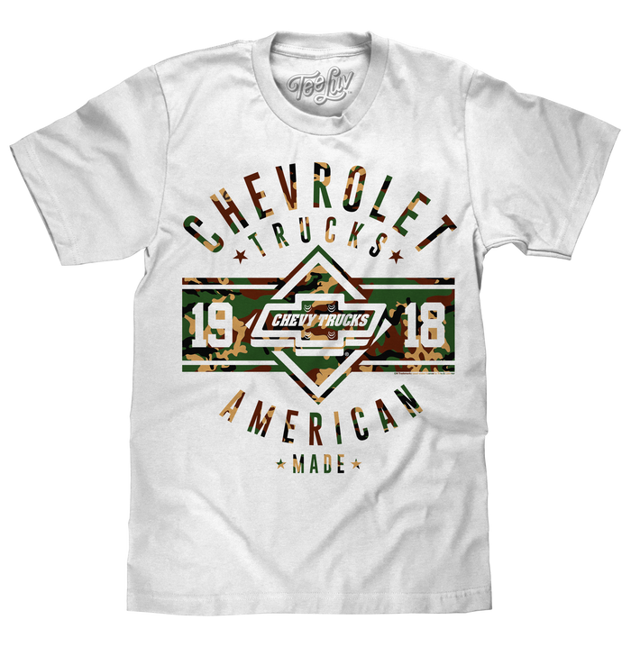 Chevrolet Trucks Since 1918 T-Shirt - White by Tee Luv