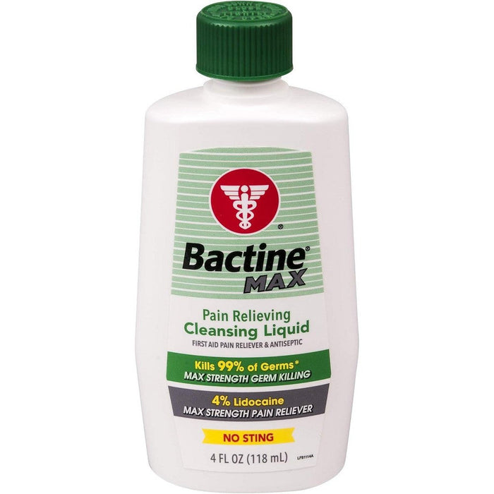 Bactine Max Pain Relieving Cleansing Liquid 4 Oz by Pasteur Pharmacy