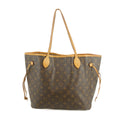 Louis Vuitton Monogram Canvas Brown Neverfull MM Shoulder Bag #3337 by Bolt Boutique