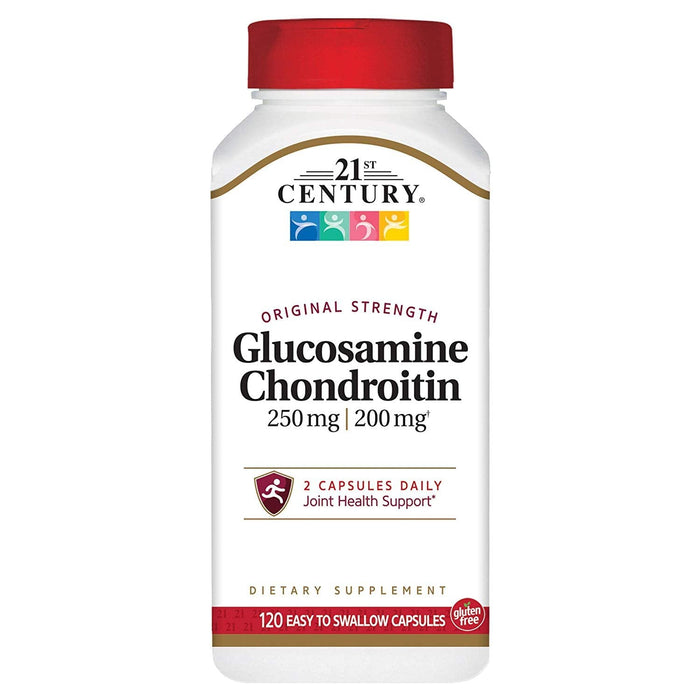 21st Century Glucosamine / Chondroitin, Original Strength, 250 Mg / 200 Mg, 120 Easy To Swallow Capsules by Pasteur Pharmacy