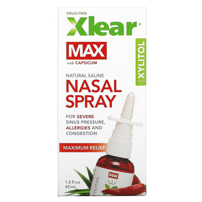 Xlear Saline Nasal Spray, Max, 1.5 Fl Oz by Pasteur Pharmacy