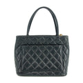 Chanel Matelasse Black Caviar Skin Medallian Reprint Shoulder Bag #3344 by Bolt Boutique