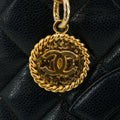 Chanel Matelasse Black Caviar Skin Medallian Reprint Shoulder Bag #3344 by Bolt Boutique