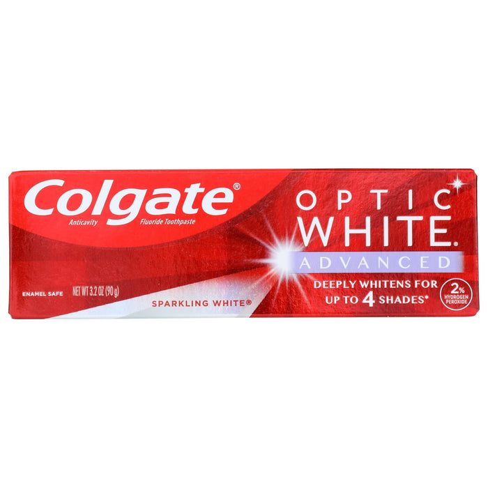 Colgate Optic White Advanced Teeth Whitening Toothpaste, Sparkling White, 3.2 Oz by Pasteur Pharmacy