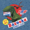 Bazooka Bubble Gum Dinosaur T-Shirt - Cabo Blue by Tee Luv