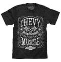Chevrolet All American Muscle T-Shirt - Gray by Tee Luv