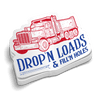 Dropin' Loads Hard Hat Decal