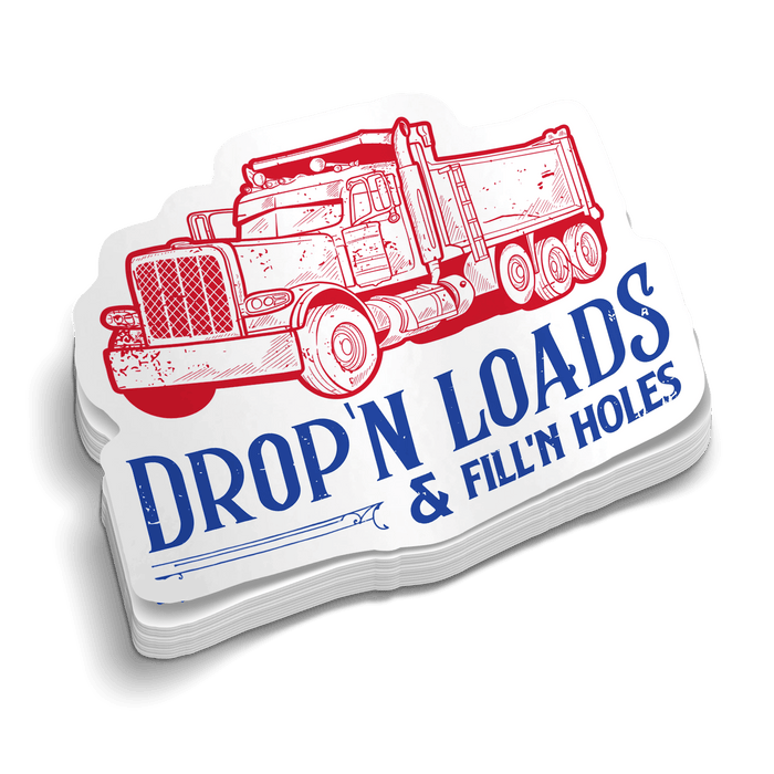 Dropin' Loads Hard Hat Decal by Armed American Supply