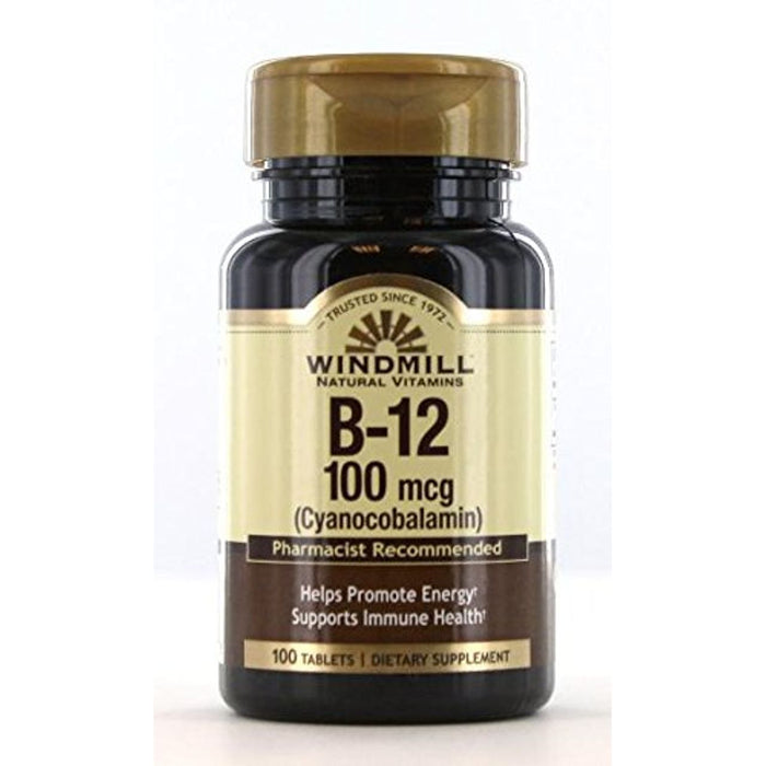 Windmill Vitamin B-12 Tablets 100 Mcg by Pasteur Pharmacy