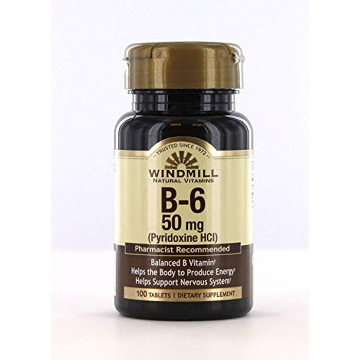 Windmill Vitamin B6 50 Mg Tablets 100ct by Pasteur Pharmacy