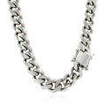 Sterling Silver Rhodium Plated Miami Cuban Chain 8.4mm by Bids.com