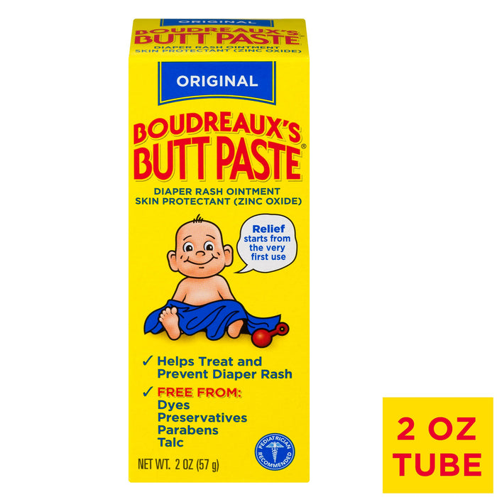 Boudreaux's Butt Paste Original Diaper Rash Ointment 2 Oz. Box by Pasteur Pharmacy