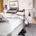 LEVO G2 V16 Rolling Laptop Workstation Stand Cart - WITH MOUSE TRAY and PHONE MOUNT by Levō