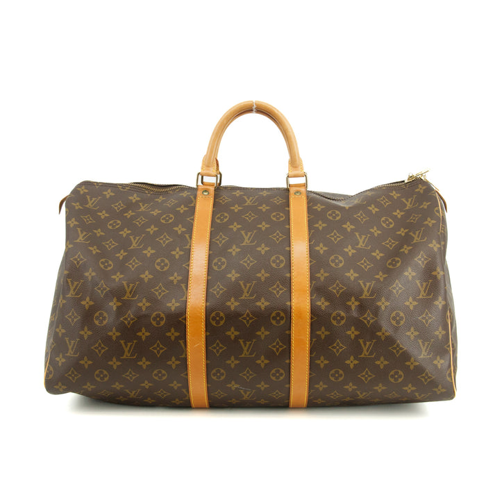 Louis Vuitton Monogram Keepall 55 Boston Bag Brown #3375 by Bolt Boutique