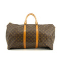 Louis Vuitton Monogram Keepall 55 Boston Bag Brown #3375 by Bolt Boutique