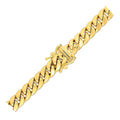 6.65mm 10k Yellow Gold Semi Solid Miami Cuban Chain by Bids.com