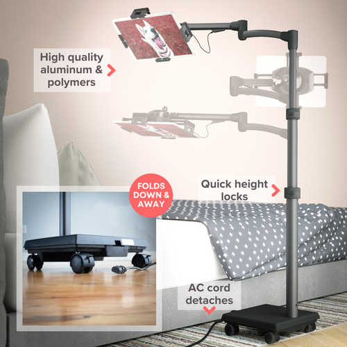 LEVO G2 Commercial Tablet Cart / Stand with 60 Watt USB-C Charging Port by Levō
