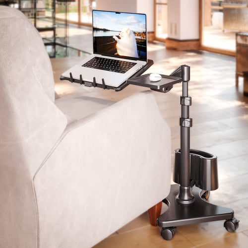 LEVO G2 Deluxe Rolling Laptop Stand WITH Mouse Tray 33801 by Levō