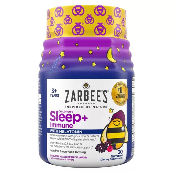 Zarbee's Kids Sleep Immune Health Gummies With 1mg Melatonin Berry 30ct by Pasteur Pharmacy