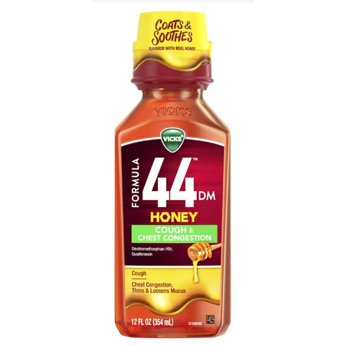 Vicks Formula 44 DM Honey Cough & Chest Congestion Medicine by Pasteur Pharmacy