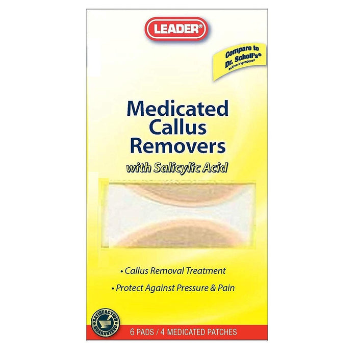 Leader(Tm) Callus Removers Medicated Patches 4 Ct Plus 6 Protective Pads(Compare to Dr. Scholls) by Pasteur Pharmacy
