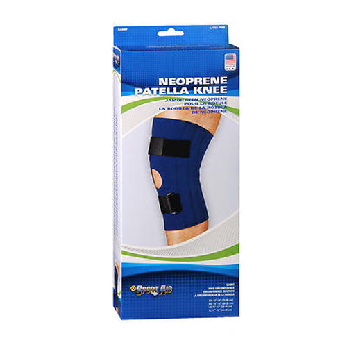 Scott Specialties Sportaid, Knee Brace, Open Patella, Blue Neoprene, Large, 15-17 Inches by Pasteur Pharmacy