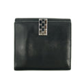 Gucci Black Leather Bifold Wallet w/ Silver Hardware #3398 by Bolt Boutique