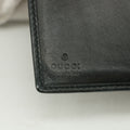 Gucci Black Leather Bifold Wallet w/ Silver Hardware #3398 by Bolt Boutique