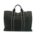 Hermes Black Canvas Fourre-Tout MM Tote Bag #3399 by Bolt Boutique