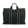 Hermes Black Canvas Fourre-Tout MM Tote Bag #3399 by Bolt Boutique