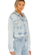 Free People Womens Brando Denim Jacket, Size Small by Vanessa Jane