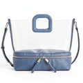 I.n.c. Clear Tote, Chambray/Silver by Vanessa Jane