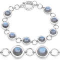 15.48 Carat Genuine Labradorite .925 Sterling Silver Bracelet by Bids.com