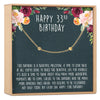 33rd Birthday Dot Bracelet