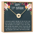 33rd Birthday Necklace by Dear Ava
