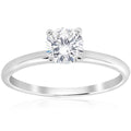3/4 Ct Round-Cut Natural Diamond Solitaire Engagement Ring 14k White Gold by DailySale