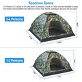 3/4 Person Instant Pop Up Dome Tent by DailySale