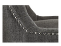 Bakerford Charcoal Gray Upholstered Bar Stool with Tufted Back (Set of 2) by Vanessa Jane