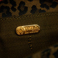 Fendi FF Cheetah Print Pattern Canvas Mini Pochette Clutch Bag #3406 by Bolt Boutique