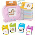 Flash Card Learning Toy – 112 Cards, 224 Words, USB Rechargeable Reading Toy for Kids (Pink/Blue) by DailySale