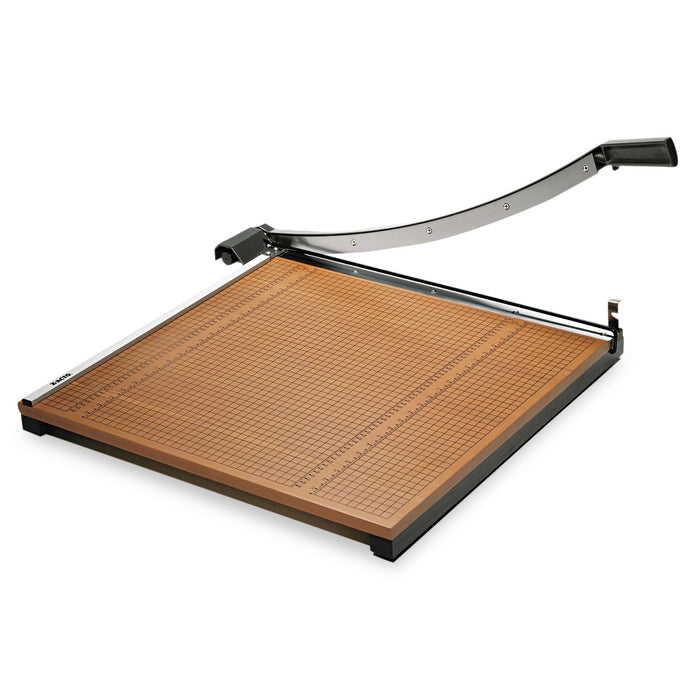 X-ACTO Square Commercial Grade Wood Base Guillotine Trimmer, 20 Sheets, 24" Cut Length, 24 x 24