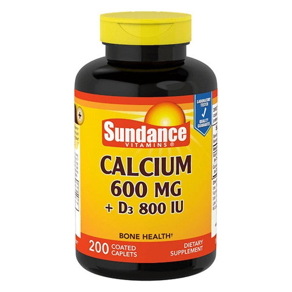Sundance Vitamins Calcium 600 Mg + D3 800 IU - 60 Caplets by Pasteur Pharmacy