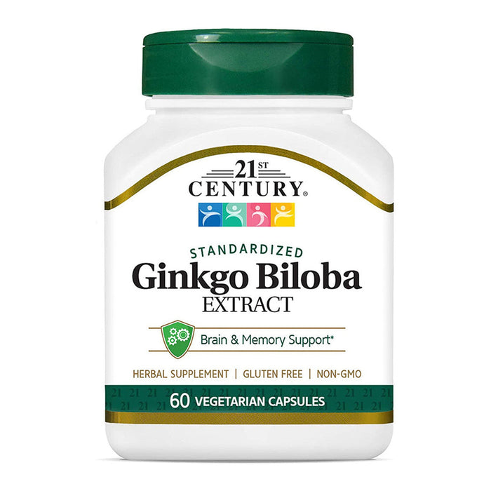 21st Century® Ginkgo Biloba Extract – Standardized Vegetarian Capsules by Pasteur Pharmacy
