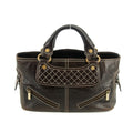 Celine Dark Brown Leather Boogie Tote Bag #3424 by Bolt Boutique