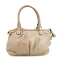 Gucci Sukey Metallic Beige Leather Shoulder Bag #3426 by Bolt Boutique