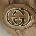 Gucci Sukey Metallic Beige Leather Shoulder Bag #3426 by Bolt Boutique