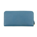 Prada Blue Saffiano Leather Long Bow Zip Around Wallet #3427 by Bolt Boutique