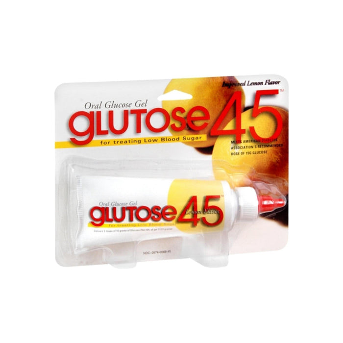 Glutose 45 Oral Glucose Gel – Rapid Response Energy, Lemon Flavor (112.5 Gm) by Pasteur Pharmacy
